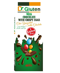 | Dr. Gluten Mılk Chocolate
wıth Crıspy Eggs | Gluten-Free 80 g